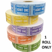 Admit One Ticket Roll 1000 Tickets (Pk 1)
