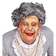 Old Woman Grandma Latex Face Mask