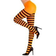 Pantyhose Stockings Orange/Black Striped XL 70 Den Pk1 WI