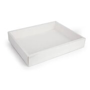 White Rectangle Cookie Box (32cm x 25cm x 5.5cm) Pk 1