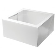 White Square Cake Box 14in x 14in x 6in (Pk 1)