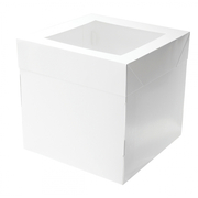White Square Tall Cake Box 10in x 10in x 10in (Pk 10)