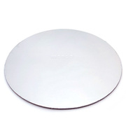 Silver Round Compressed Cake Board (4in) Pk 1