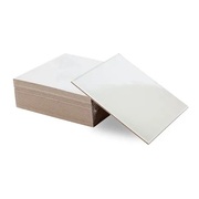 Silver Square Compressed Cake Board (8in) Pk 25