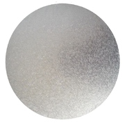 Silver Foil Round Cake Board 4in (Pk 5)