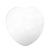Mondo White Heart Shaped Cake Board 8in Pk 1