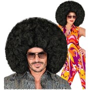 Oversized 1960s 1970s Black Afro Wig 