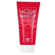 Red Aqua Make-Up Face & Body Paint 30ml Tube | Professional Water-Based Costume Makeup