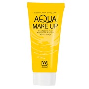 Yellow Aqua Make-Up Face & Body Paint 30ml Tube | Professional Water-Based Costume Makeup