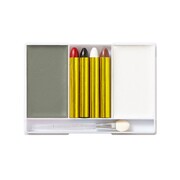 Vampire Make Up Kit Grey & White with Colour Sticks & Applicator | Halloween Costume Face Paint 