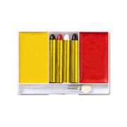 Devil Make Up Kit Yellow & Red Face Paint with Colour Sticks | Halloween Costume Makeup