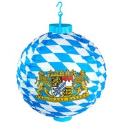 Oktoberfest Bavarian LED Light Up Paper Lantern 30cm