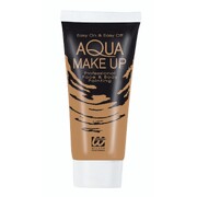 Dark Beige Aqua Make-Up Face & Body Paint 30ml Tube | Professional Water-Based Costume Makeup