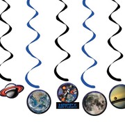 Space Blast Dizzy Dangler Decorations Pk 5