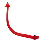 Bendable Red Devil Tail 85cm - Halloween Costume Accessory One Size