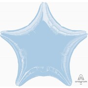 Metallic Pastel Blue Star 19in. Standard Foil Balloon Pk 1