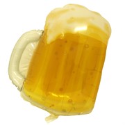 Balloon Foil Supershape Transparent Beer Mug Pk1 