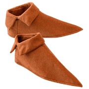 Brown Felt Elf Shoe Covers Adult Costume Accessory One Size