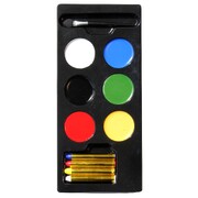 Halloween Carnival Party Make Up Set with Face Paint Palette & Make Up Sticks