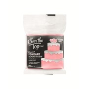 Over The Top Premium Rose Pink Vanilla Fondant Sugar Paste Block (250g) Pk 1