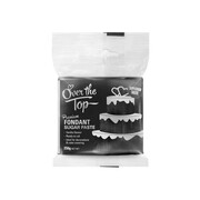 Over The Top Premium Black Vanilla Fondant Sugar Paste Block (250g) Pk 1