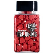 Red Hearts Edible Bling Sequins Confetti (55g)