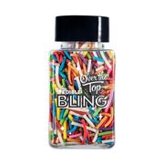 Edible Bling Rainbow Jimmies Cake Sprinkles 60g