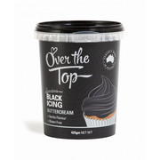 Over The Top Black Vanilla Buttercream Icing (425g) Pk 1