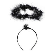 Black Feather Angel Halo On Headband