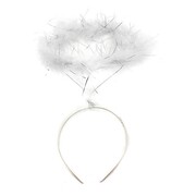 White Feather Angel Halo On Headband