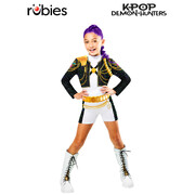 K-Pop Demon Hunters Rumi Golden Costume Child Medium 9–10 Years – Printed Top & Shorts Set