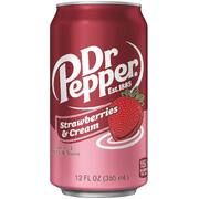 Dr Pepper Strawberries & Cream Soft Drink Can 355ml Pk 1