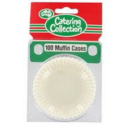 Cases Muffin White Pk100 