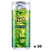 Fanta Melon Soda Soft Drink Can 250ml Pk 30