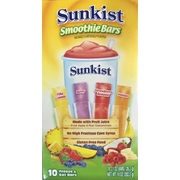 Sunkist Fruit Smoothie Freezer Pops Pk 10