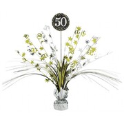 50 Gold, Silver & Black Foil Centrepiece Weight Pk 1
