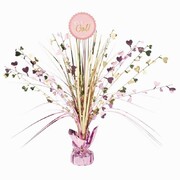 It's A Girl Gold & Pink Centrepiece Weight Pk 1