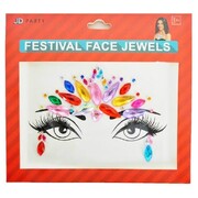 Rainbow Crown Festival Face Gems Jewels 1 Set