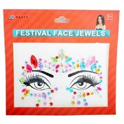 Rainbow Mask Festival Face Gems Jewels 1 Set