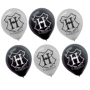 Harry Potter Hogwarts 30cm Latex Balloons (Pk 6)