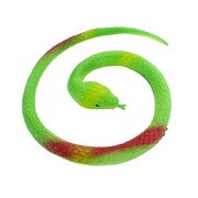 Rubber Snake Party Favour 36cm | Green & Red Novelty Toy