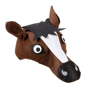 Horse Felt Costume Cap with Elastic Strap Animal Hat