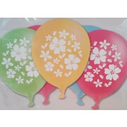 Hawaiian Hibiscus Assorted Latex Balloons (30cm) Pk 15