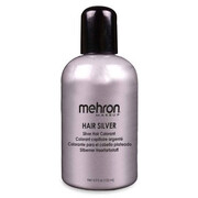 Mehron Hair Silver Silver Hair Colourant 133ml - Temporary Grey Hair Makeup