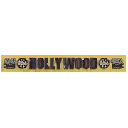 Hollywood Movie Night Gold Foil Fringe Banner 3m