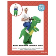 Adult Inflatable Dinosaur Rider Costume One Size