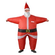 Adult Inflatable Santa Suit Christmas Costume One Size