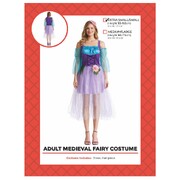 Adult Medieval Fairy Princess Costume XS/S │Purple Lilac Dress Hairpiece
