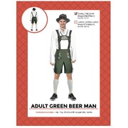 Adult Oktoberfest Green Beer Man Lederhosen Costume S/M