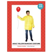 Adult Yellow Raincoat Georgie Costume One Size